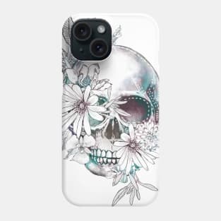 floral skull Phone Case