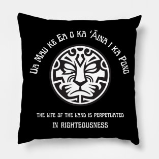 Logo Version: The life of the land is perpetuated in righteousness Pillow