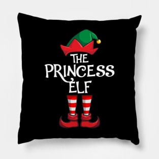 Princess Elf Matching Family Christmas Pillow