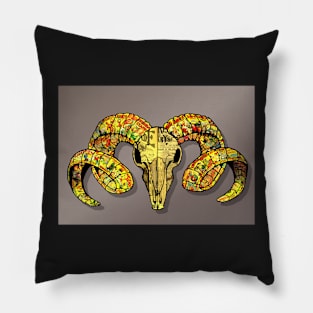 Ram&amp;amp;#39;s Skull #2 Pillow