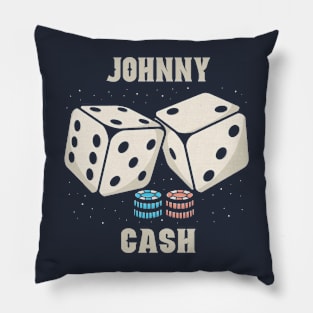 dice jonny cash Pillow