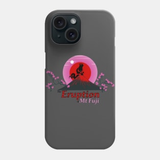 Japanese Monster Movie Eruption of Mount Fuji Phone Case