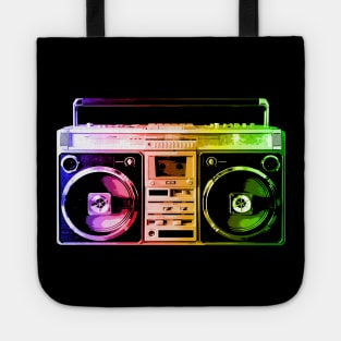 Rainbow Boombox Tote