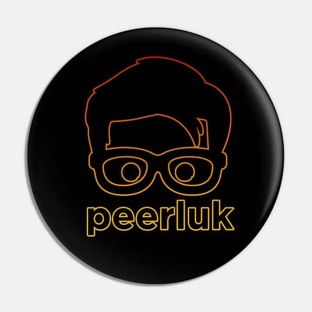 Peerluk Logo Black/Yellow Pin by peerluk