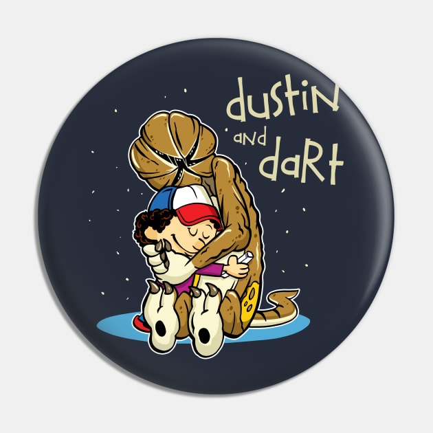 Dustin and Dart Pin by zerobriant
