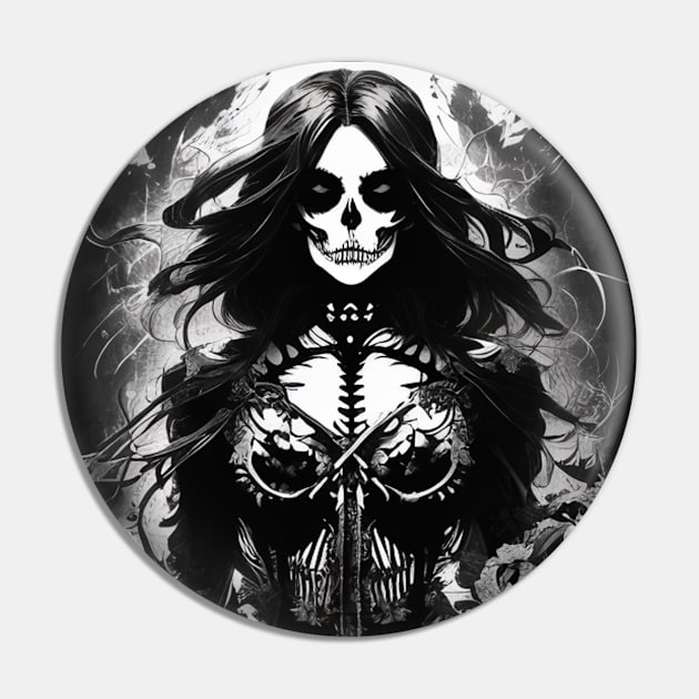 Embrace the Dark: Alternative Style Fashion with Gothic Flair Pin by ShyPixels Arts