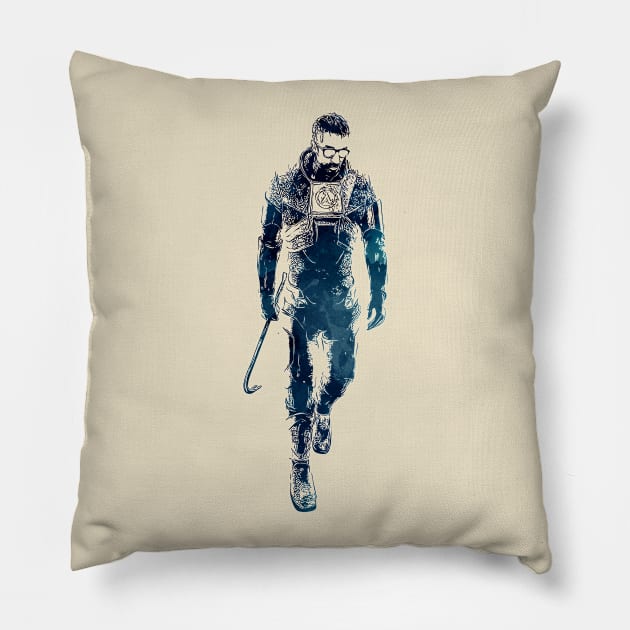 Gordon Freeman Pillow by Naumovski