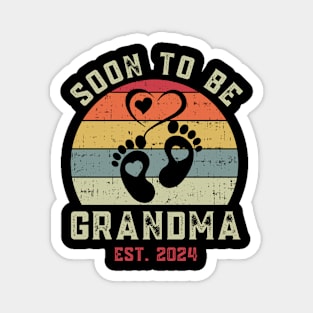 Soon To Be Grandma 2024 Gift For Women Mother day Magnet