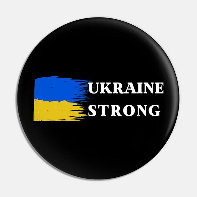 Ukraine Strong Pin by julia_printshop