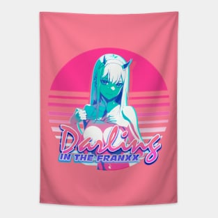 Darling in the Franxx Synthwave Aesthetic Edit Tapestry