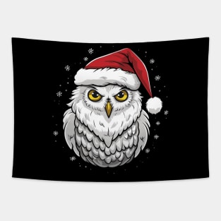 Snowy Owl Christmas Tapestry