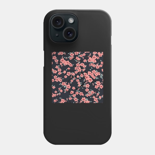 Cherry Blossom Phone Case by tommytyrer