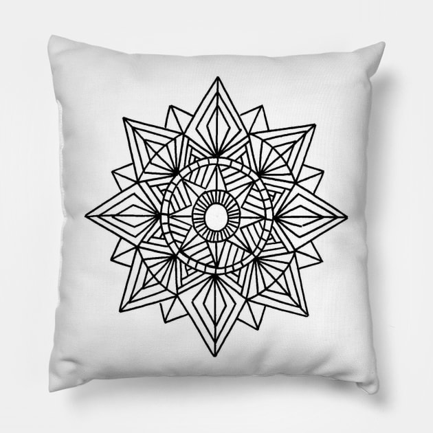 black and white Pillow by PREMIUMSHOP