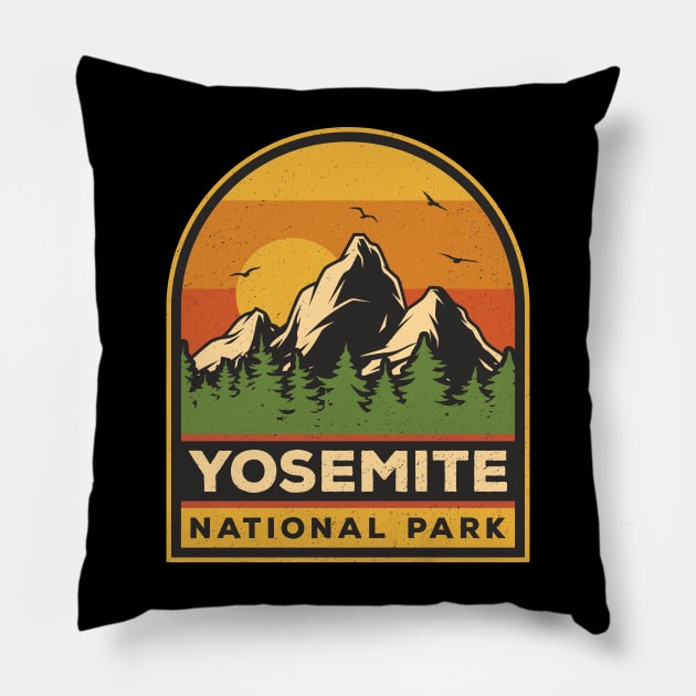 Yosemite National Park California Pillow by Sachpica