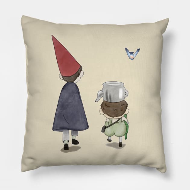 wirt, greg, and beatrice watercolor Pillow by OddityArts