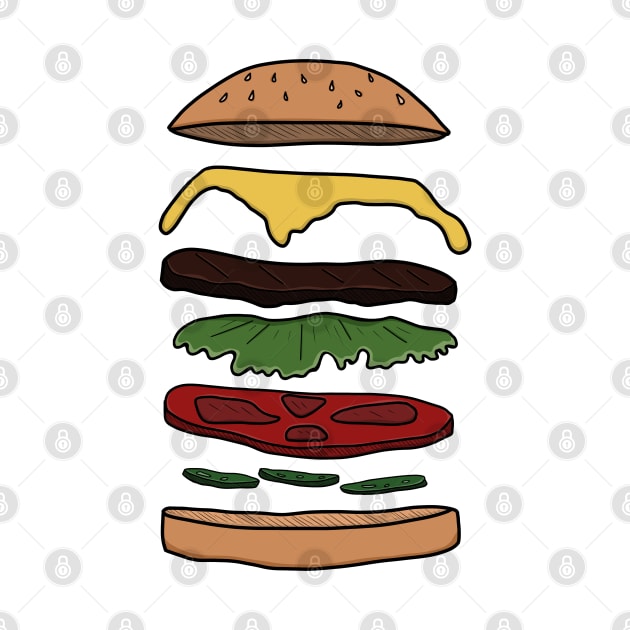 colored burger layers by danas_fantasy