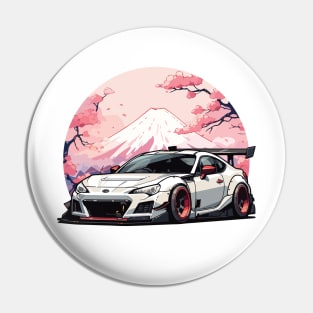 Subaru BRZ Car Art - Widebody Modified JDM Car Pin