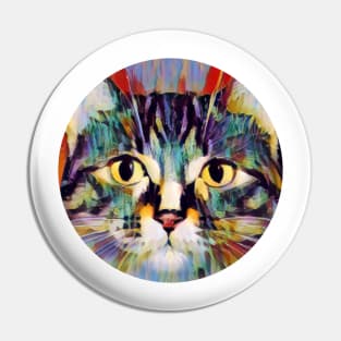 Four-Legged floppy cat Pin