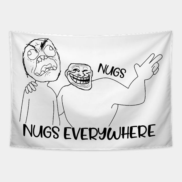 Nugs Everywhere Tapestry by Abiarsa