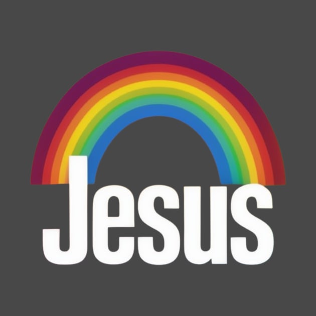 Jesus Rainbow by BitwisePrints