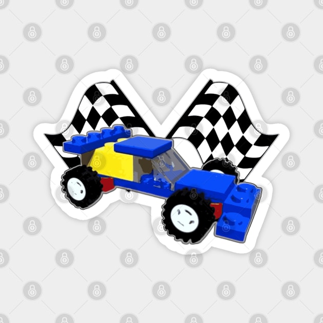 Brick Creations - Formula 1 Car Magnet by druscilla13