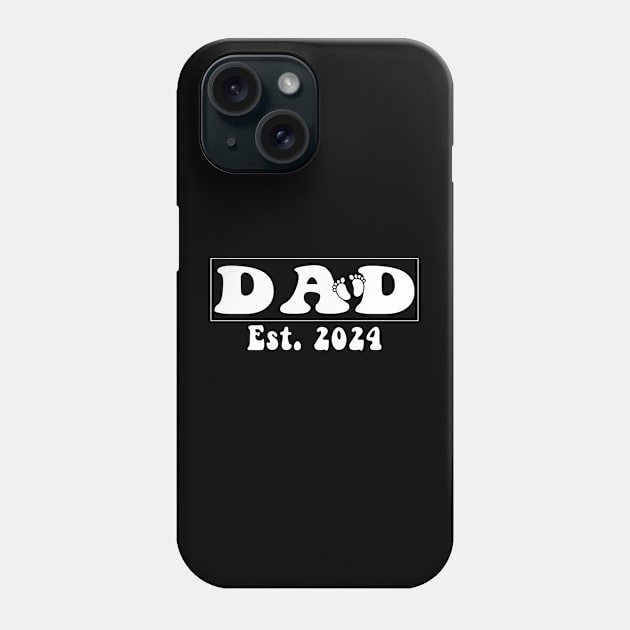 dad est 2024 Phone Case by Crayoon