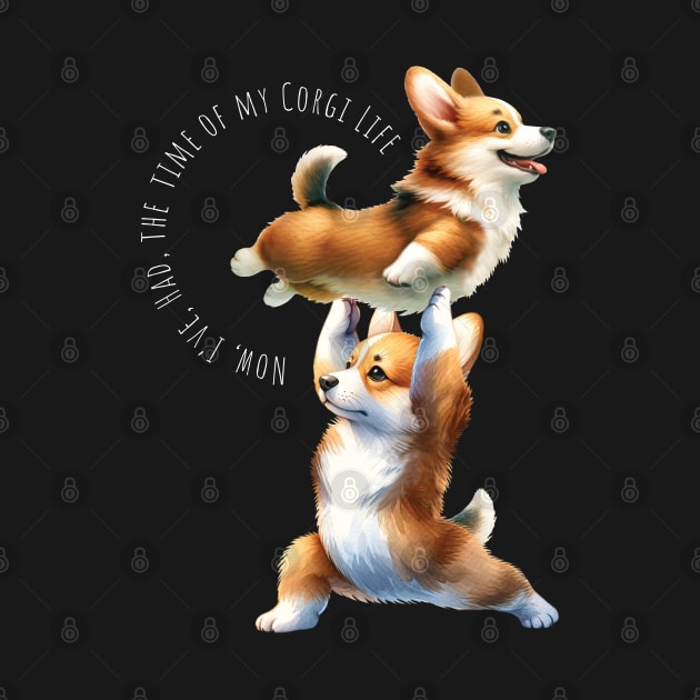 Corgi & Johnny Dancing Lift Corgi Life by figandlilyco