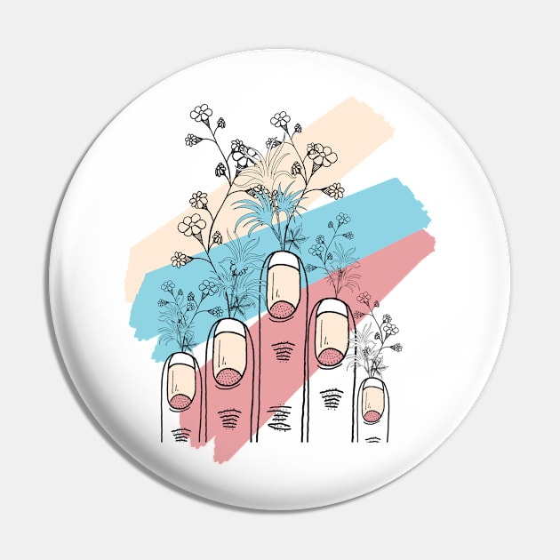 Flowers at your fingertips Pin by Swadeillustrations