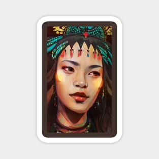 Ethnic woman portrait Magnet