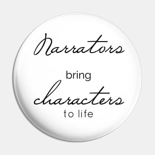 Narrators Bring Characters to Life Pin