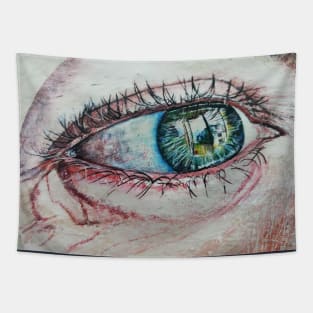 Green Human Eye French Wall Art Photography Tapestry