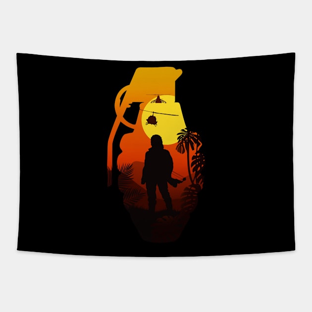 Rambo Tapestry by Scud"