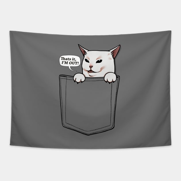 Funny Cat Memes 1 Tapestry by eimmonsta