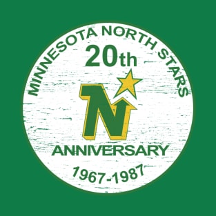 Defunct Minnesota North Stars Hockey 1987 T-Shirt