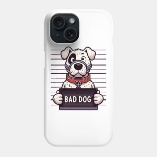 Bad Dog Muzzeled Jail Mugshot Phone Case