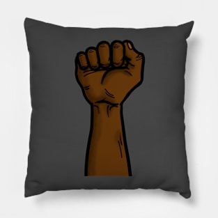 Black Lives Matter Fist Hand Raised Pillow