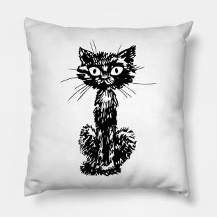 Black cat Pillow