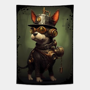 Steampunk Dog Tapestry