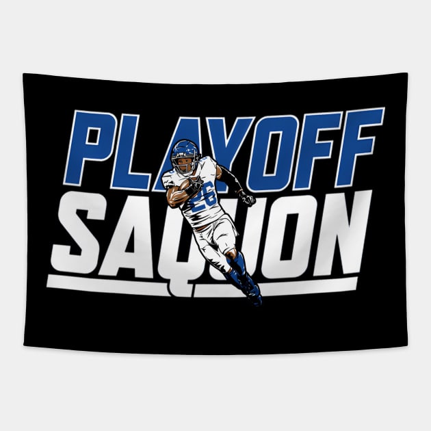 Saquon Barkley Playoff Tapestry by caravalo