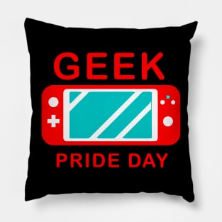 Funny Geek Pride Day With Emulator Game Pillow