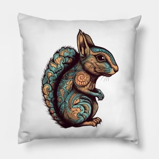 Ornamental squirrel Pillow