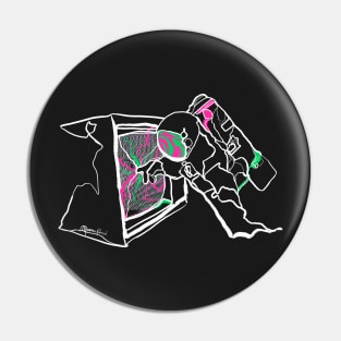 Single Line - Astro Dimensions (White) Pin