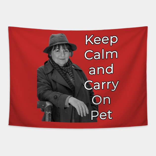 Keep Calm and Carry On Vera Tapestry by DavidIWilliams