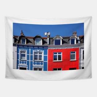 Colorful old Bremen terraced houses, Neustadt, Bremen, Germany, Europe Tapestry