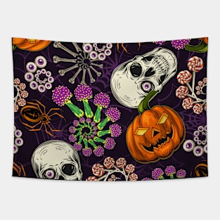 Halloween fractals mix Tapestry