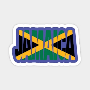 Jamaica flag stencil Magnet