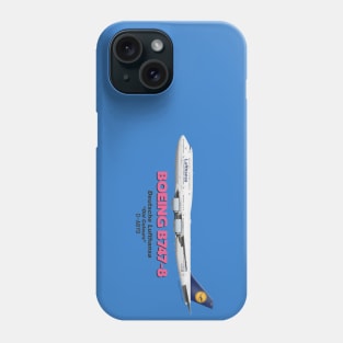 Boeing B747-8 - Deutsche Lufthansa "Old Colours" Phone Case