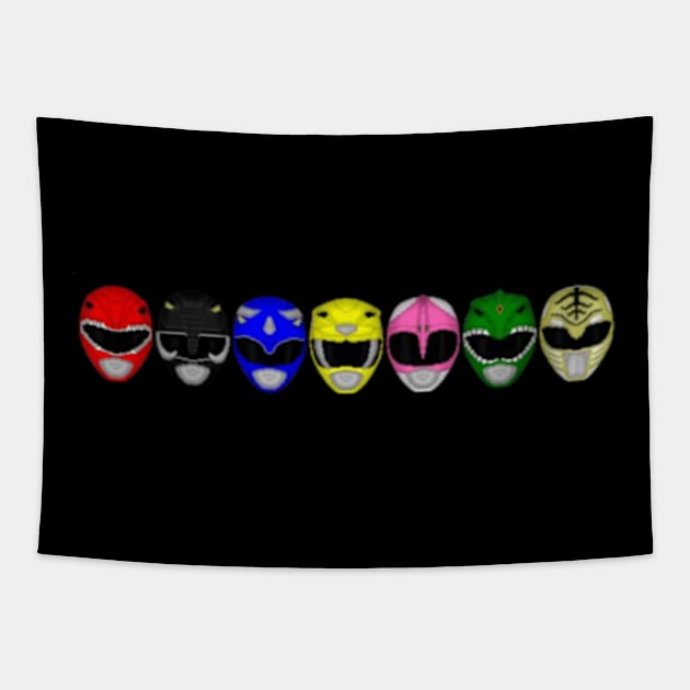 Mighty Morphin Power Rangers Tapestry by Cun-Tees!