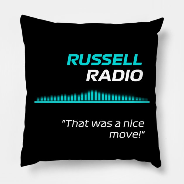 Nice move - George Russell F1 Radio Pillow by F1LEAD