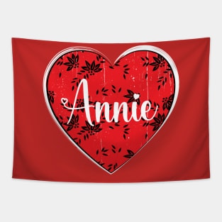 I Love Annie First Name I Heart Annie Tapestry